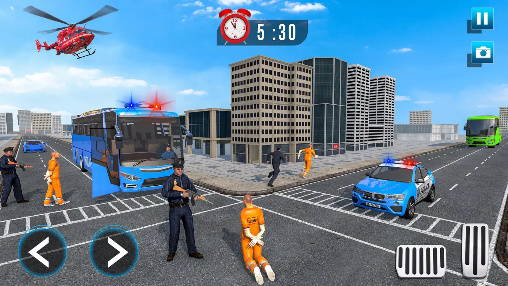 ภาพหน้าจอของ Police Bus Games Bus Simulator