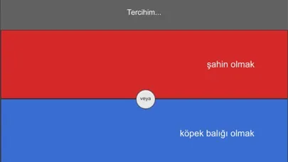 Tercihin Ne?應用截圖