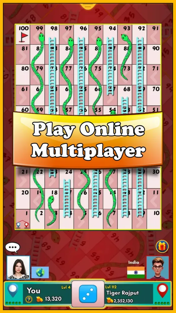 Ảnh chụp màn hình của Snakes and Ladders King
