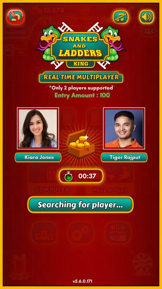 Ảnh chụp màn hình của Snakes and Ladders King