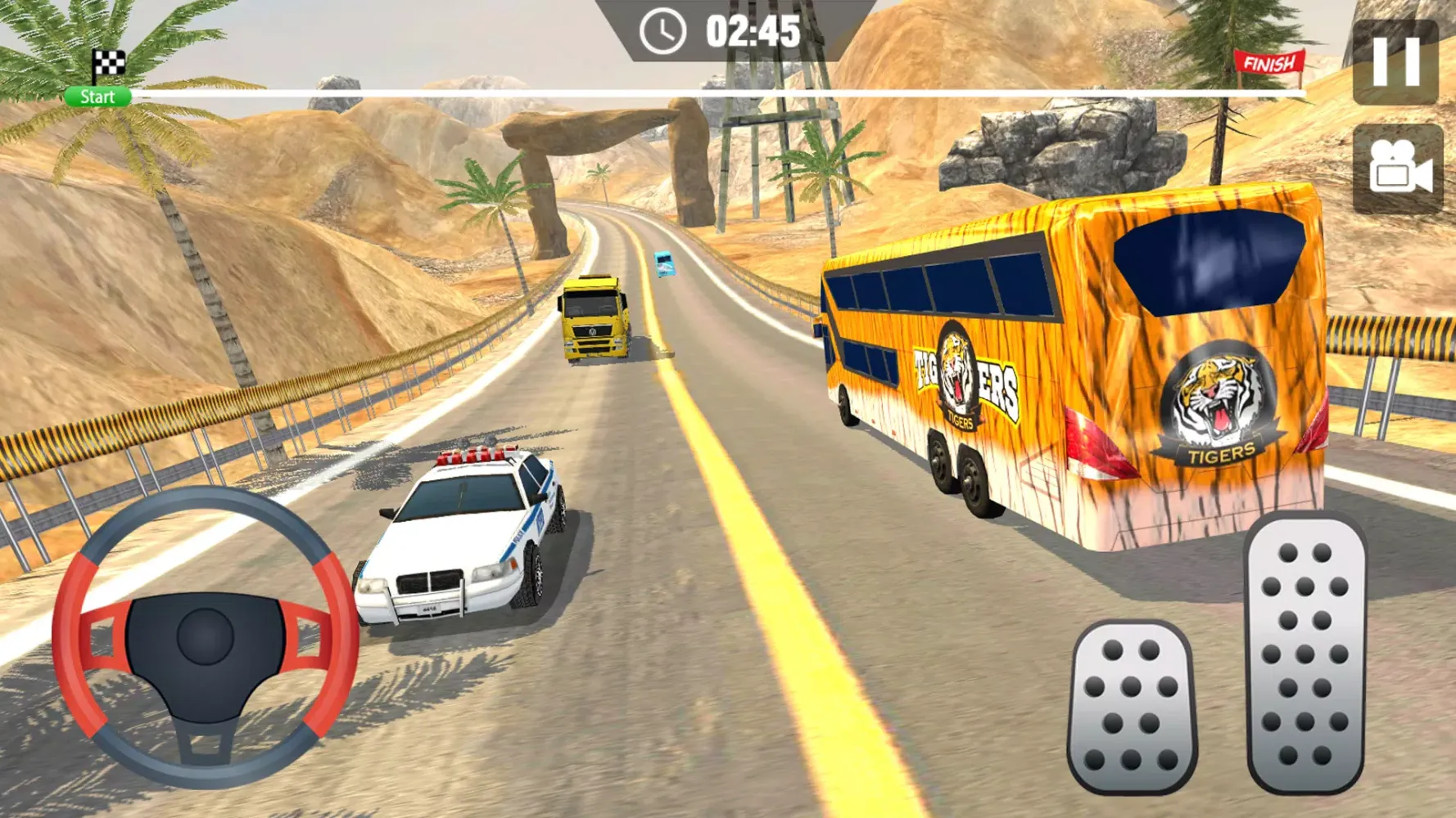 Offroad Bus Climb Hill Racing Ekran Görüntüleri