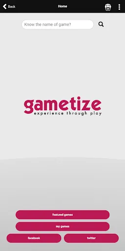 ภาพหน้าจอของ Gametize Lite