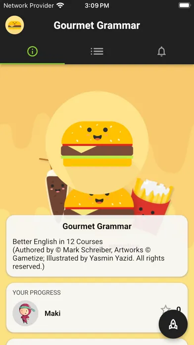 Captures d'écran de Gourmet Grammar