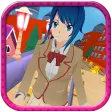Anime Girl Subway Train Run