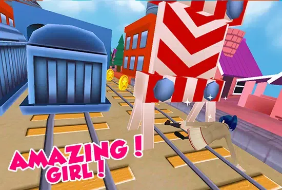 Anime Girl Subway Train Run Screenshots