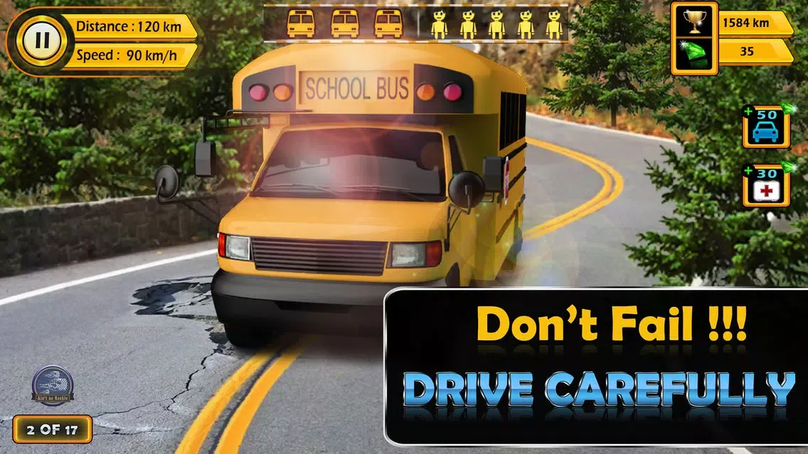 Capturas de tela do Brake Fail - Bus Driving Game
