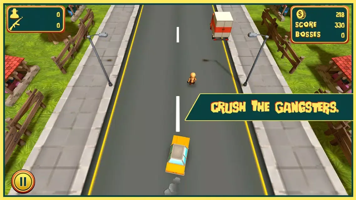 Capturas de tela do Grandpa VS Gangsters