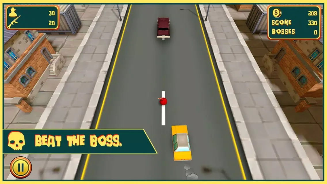 Capturas de tela do Grandpa VS Gangsters