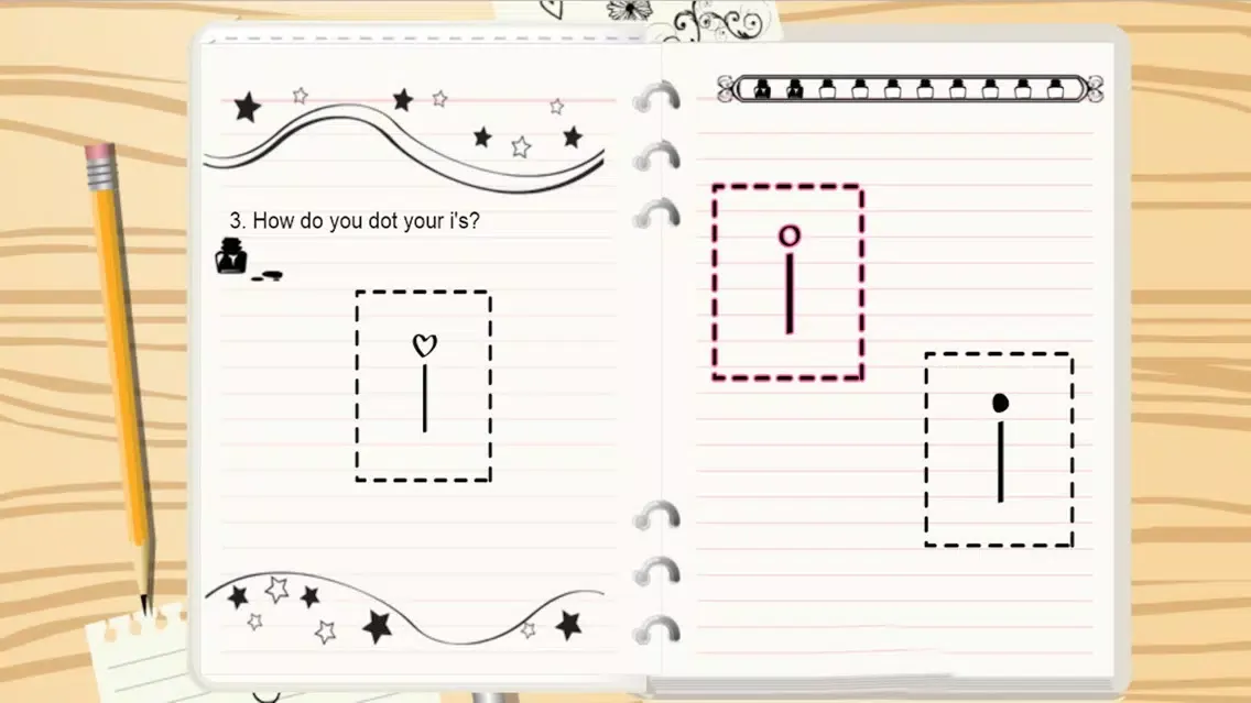 Captures d'écran de The Handwriting Quiz Game