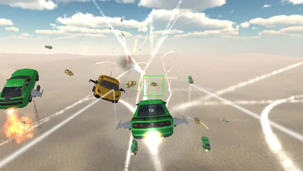 Ảnh chụp màn hình của Air Car Strikes- Fly Word Wars