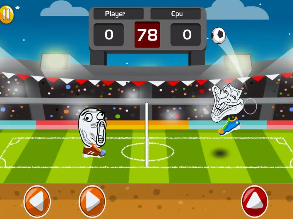 Screenshot di Online Troll Faces Head Soccer iPad 