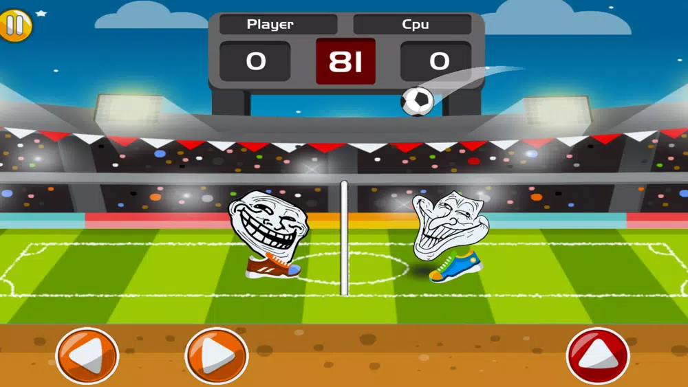 Online Troll Faces Head Soccer Ekran Görüntüleri