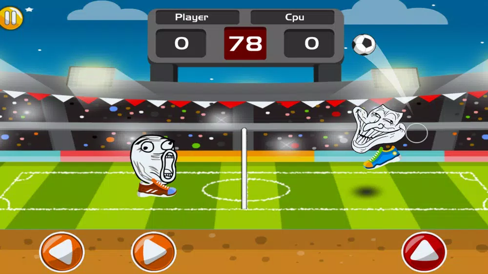 Online Troll Faces Head Soccer Ekran Görüntüleri