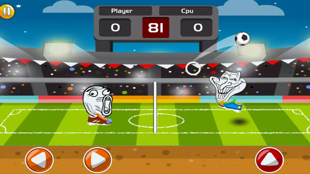 Online Troll Faces Head Soccer Ekran Görüntüleri