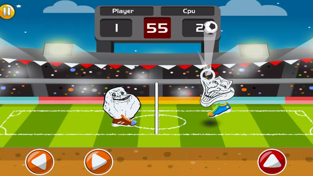 Online Troll Faces Head Soccer Ekran Görüntüleri