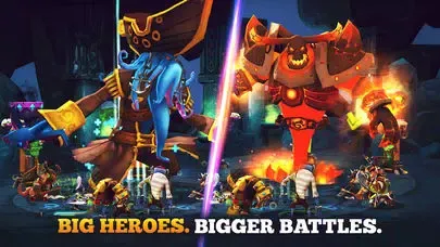 Capturas de tela do Giants War
