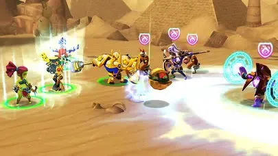 Capturas de tela do Giants War