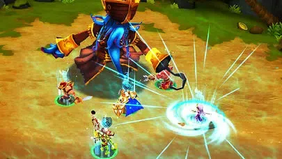 Capturas de tela do Giants War
