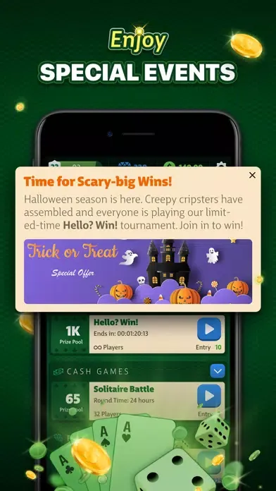 Ảnh chụp màn hình của Solitaire Duel - Win Real Cash