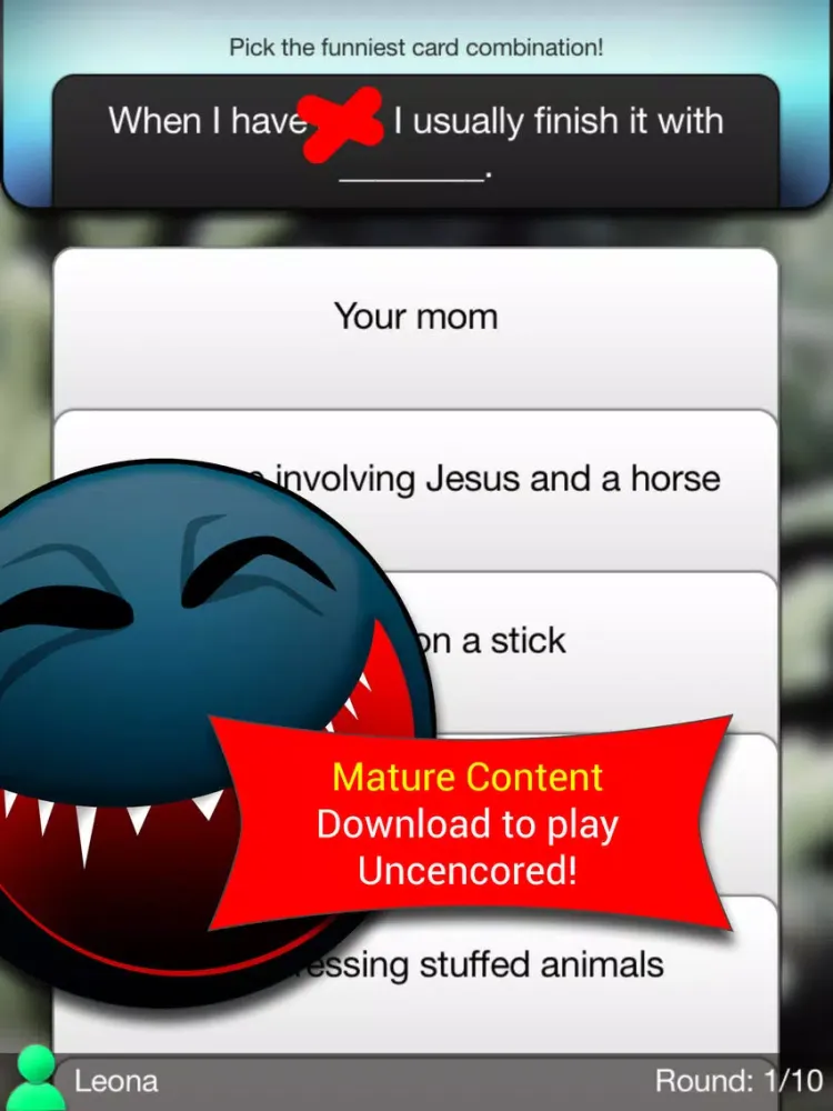 Tangkapan skrin Play NSFW iPad 