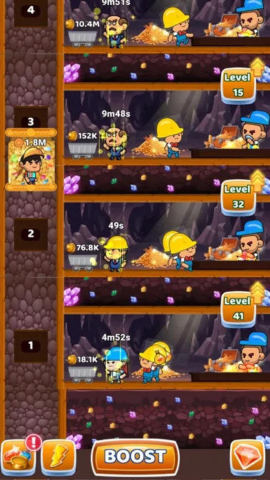 Idle Gold Miner: Tycoon Game স্ক্রিনশট