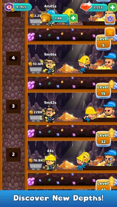 Idle Gold Miner: Tycoon Game স্ক্রিনশট