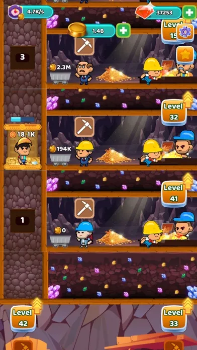 Idle Gold Miner: Tycoon Game স্ক্রিনশট