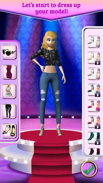 Capturas de tela do Model Fashion Show