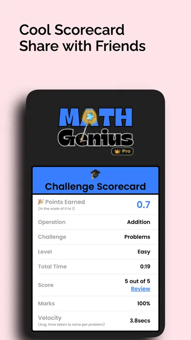 Capturas de tela do Math Genius: Mental Math