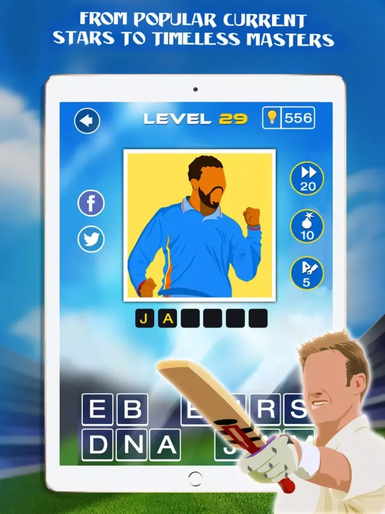 تصاویر Guess The Cricket Star iPad 