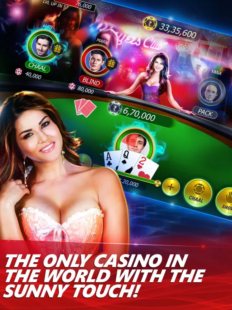 Teen Patti PartyPoker with Sunny Leone iPad  Ekran Görüntüleri