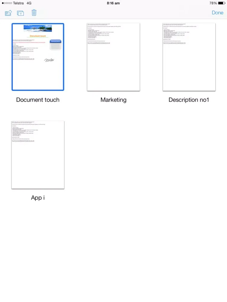 Capturas de tela do Document touch: Word processor and file editor app iPad 