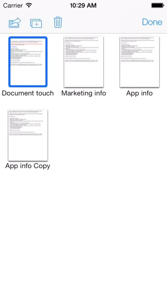 Capturas de tela do Document touch: Word processor and file editor app