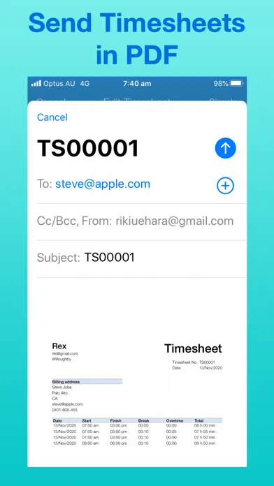 تصاویر Timesheet Maker