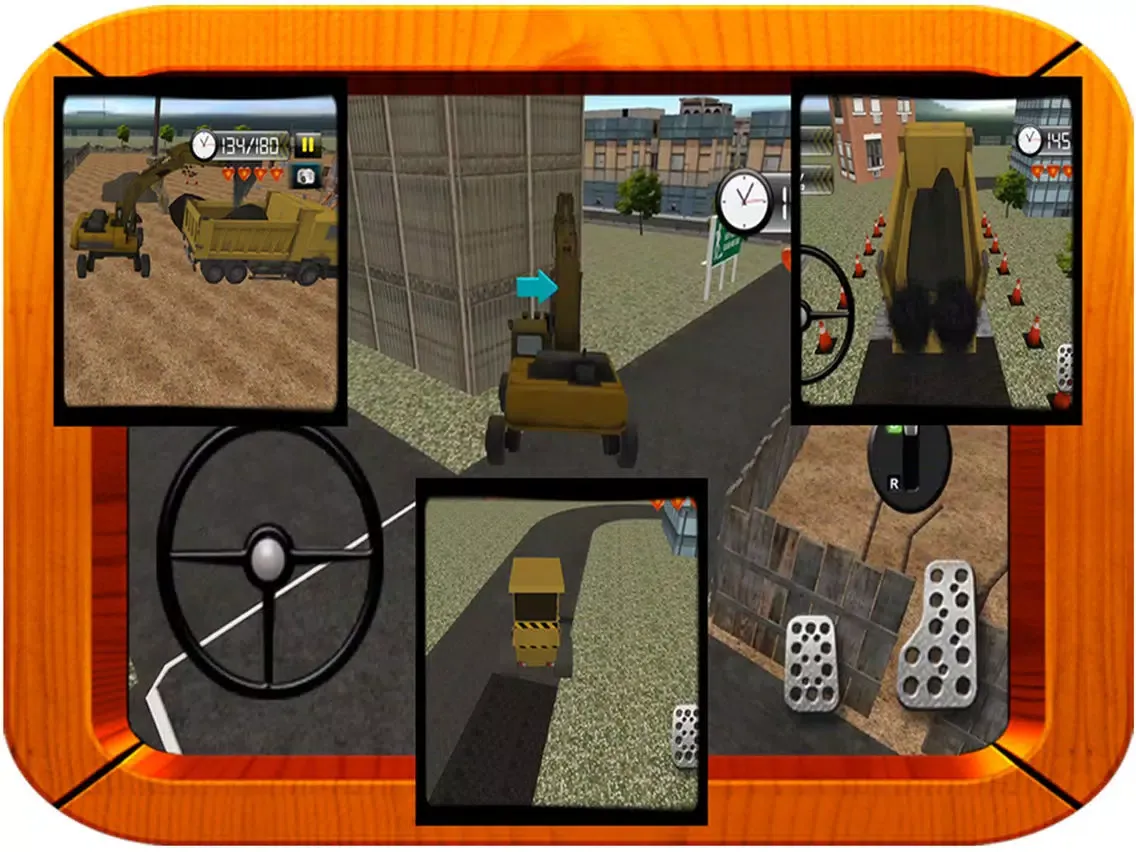 City Construction Road builder Simulator 2016 – free heavy excavator crane dumper bulldozer roller operator driver digger sim iPad  Screenshots