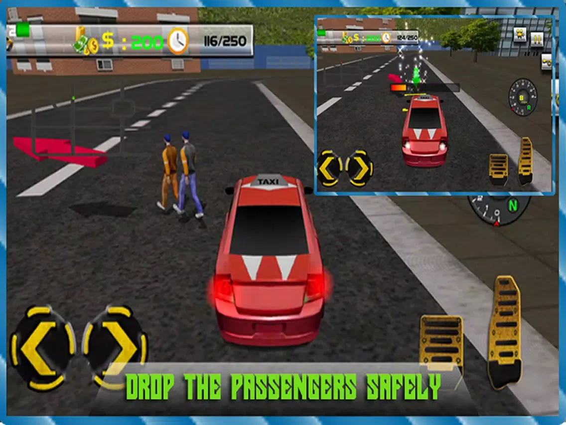 صور Crazy Taxi Driver Simulator 3D - real free yellow cab racing sim mania game iPad 