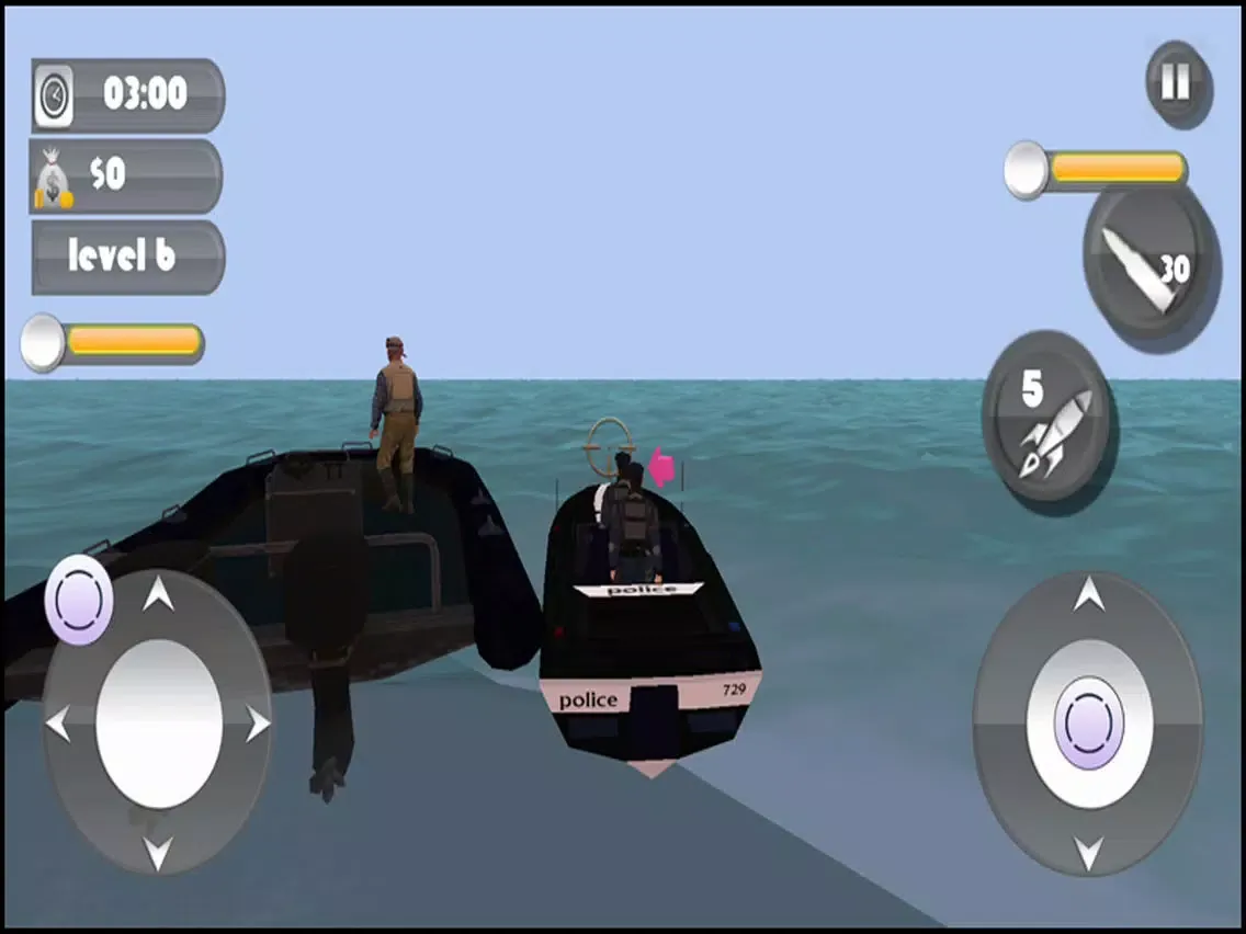 Capturas de tela do Fly Submarine Car: Police Boat Pro iPad 