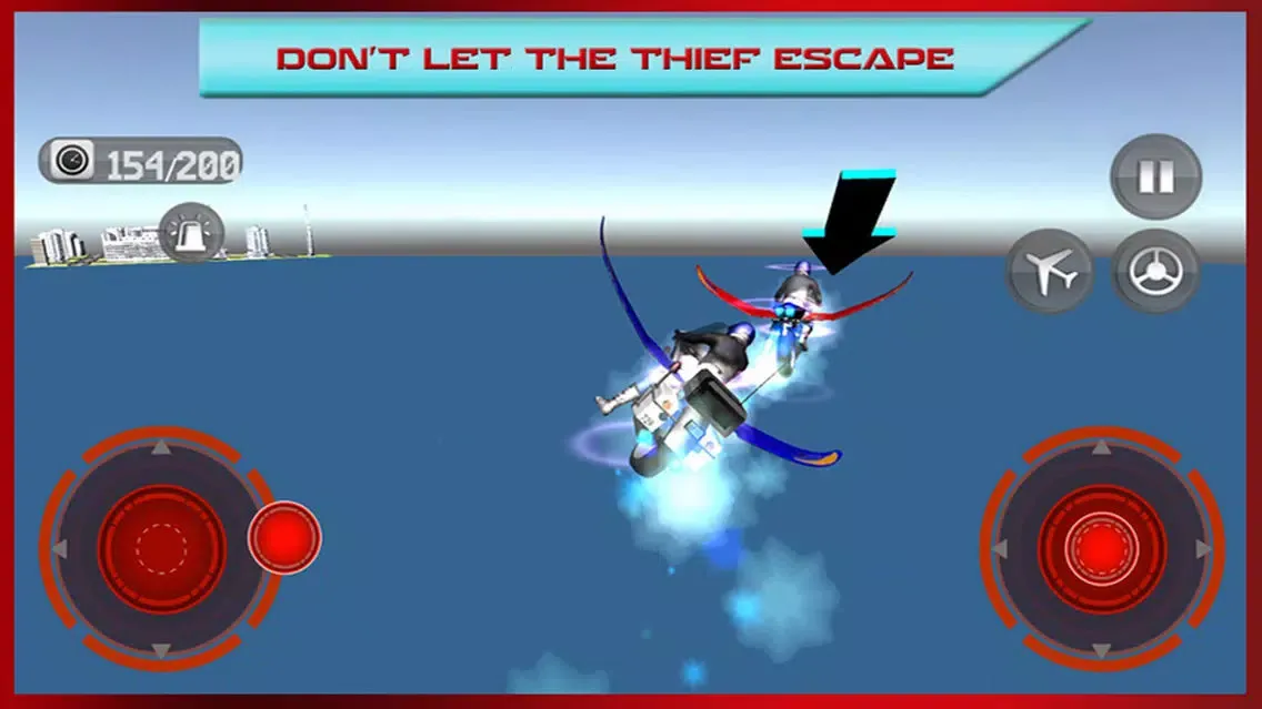 تصاویر Flying Bike: Police vs Cops - Police Motorcycle Shooting Thief Chase Free Game
