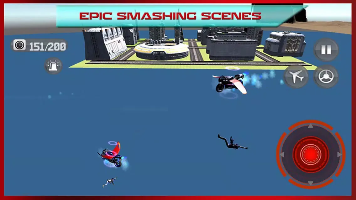 تصاویر Flying Bike: Police vs Cops - Police Motorcycle Shooting Thief Chase Free Game