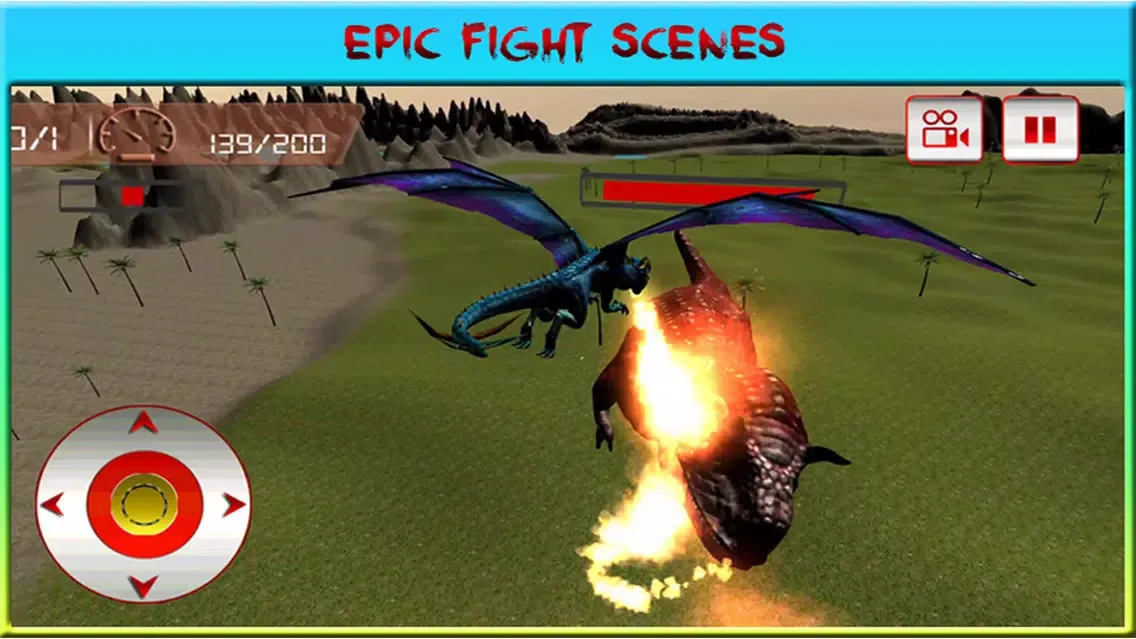 صور Flying Dragon Warrior Attack – Monster vs Dinosaur Fighting Simulator