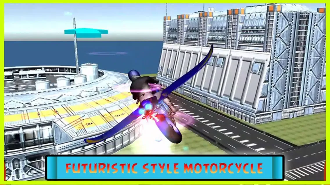 ภาพหน้าจอของ Flying Motorcycle Simulator Pro