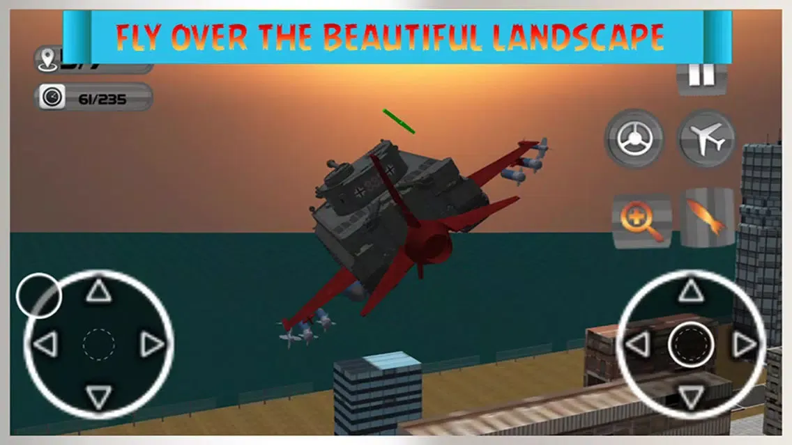 ภาพหน้าจอของ Flying Tank Flight Simulator Pro