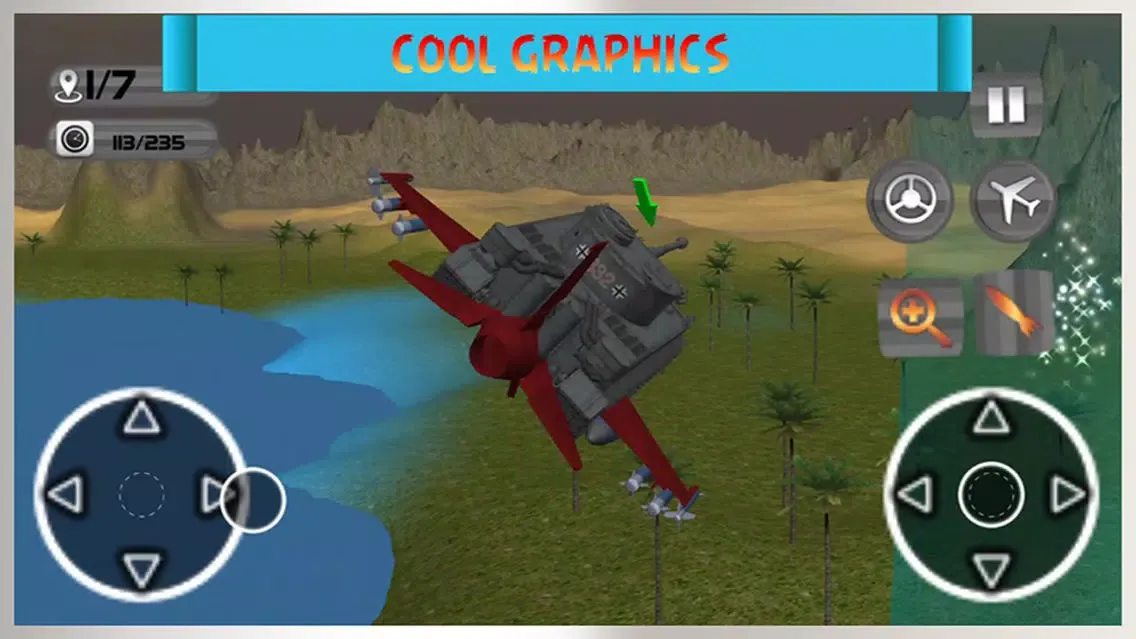 ภาพหน้าจอของ Flying Tank Flight Simulator Pro