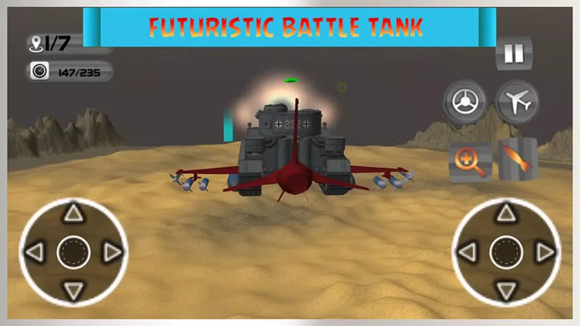 ภาพหน้าจอของ Flying Tank Flight Simulator Pro