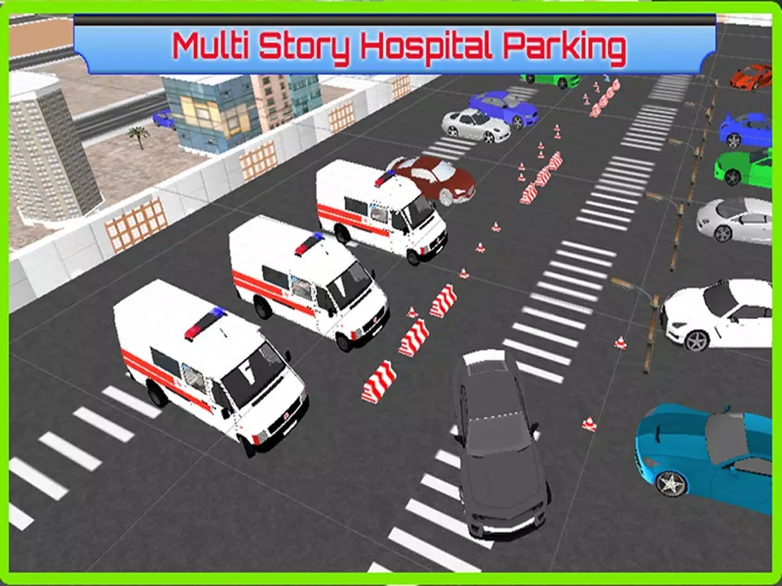 Multi-Storey Ambulance Parking - Emergency Hospital Rescue Driving Simulator iPad  Screenshots