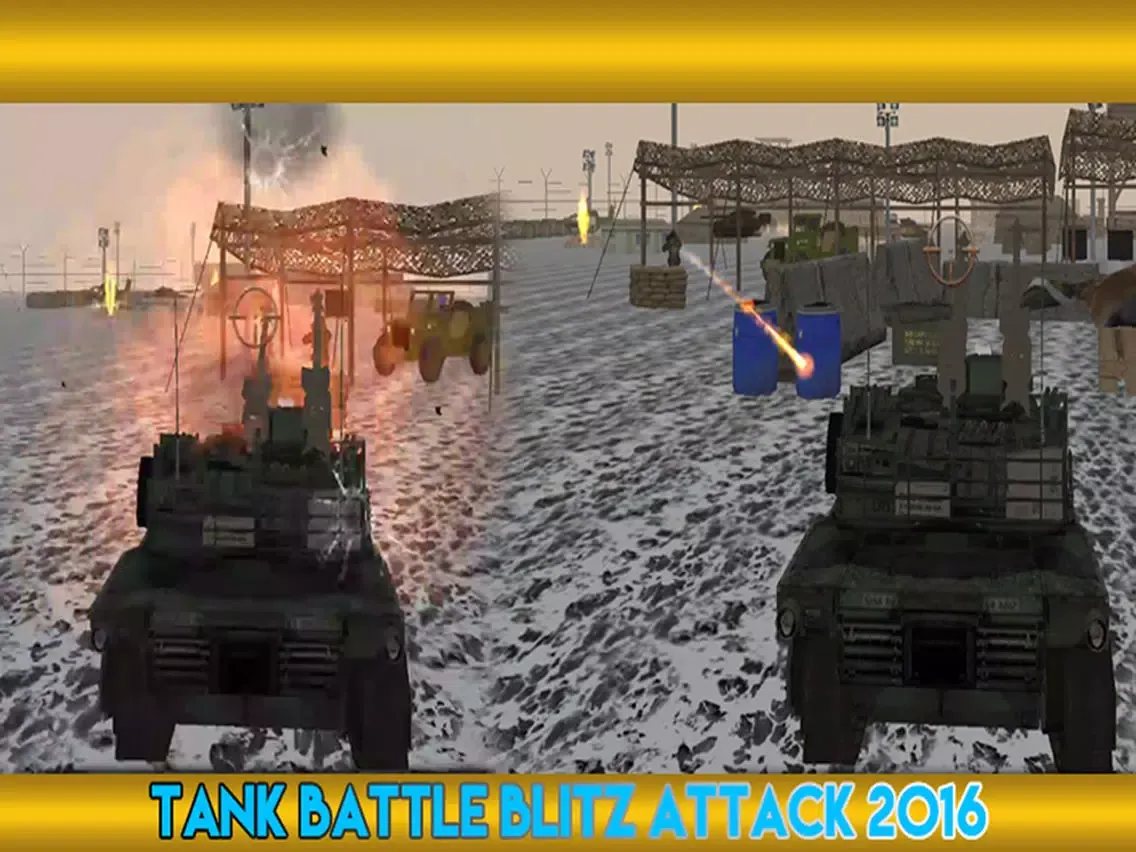 Screenshot di Tank Battle Blitz Attack 2016 - Tank City Warfare Game iPad 
