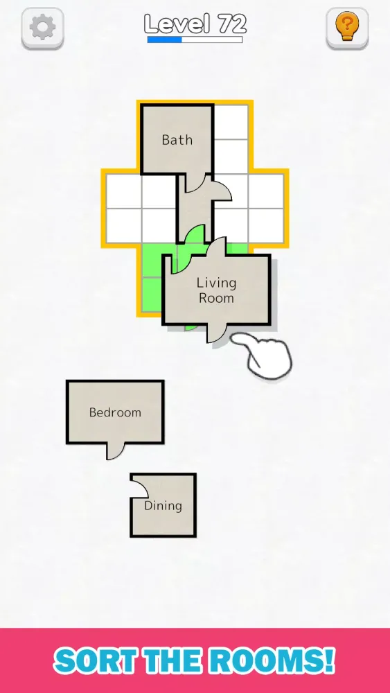 Ảnh chụp màn hình của Room Sort - Floor Plan Game