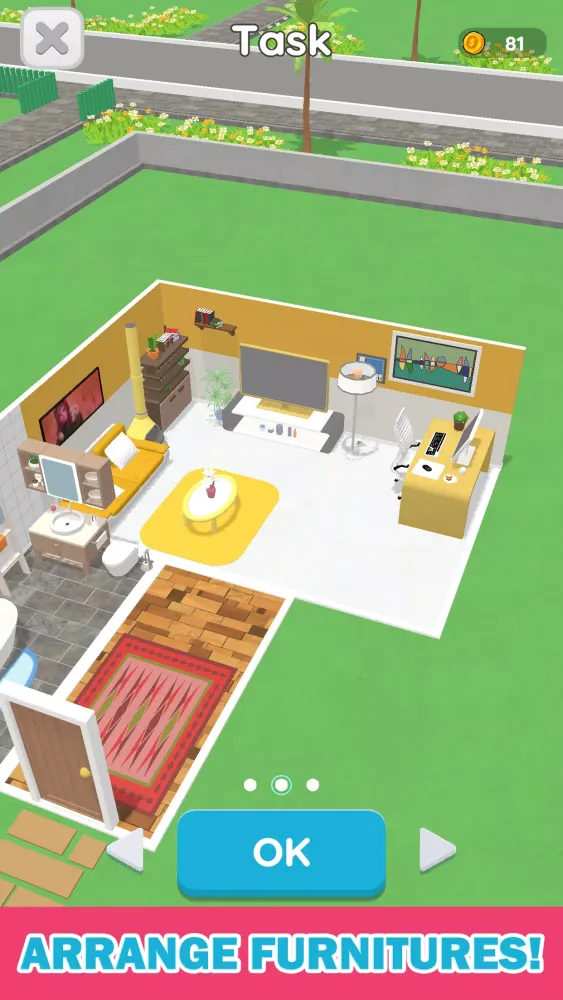 Ảnh chụp màn hình của Room Sort - Floor Plan Game