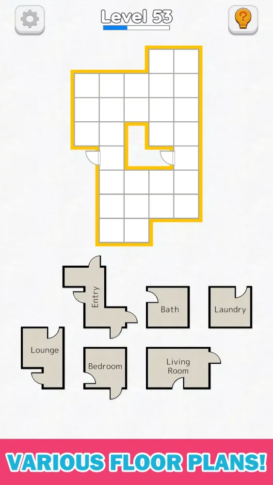 Ảnh chụp màn hình của Room Sort - Floor Plan Game
