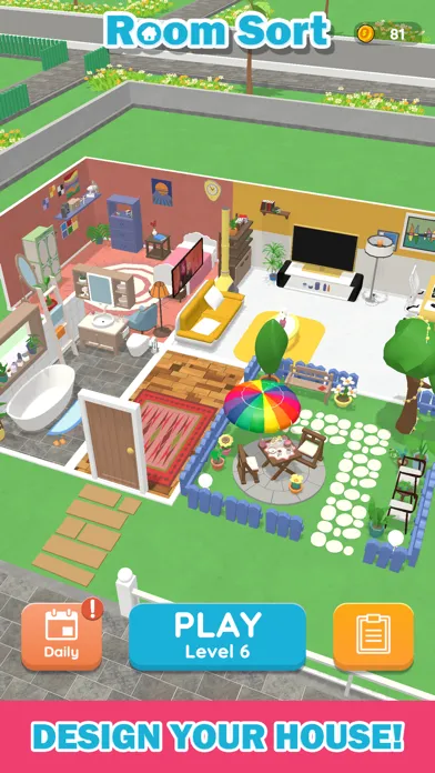 Captures d'écran de Room Sort
